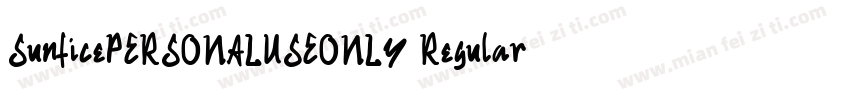 SunficePERSONALUSEONLY Regular字体转换